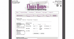 Desktop Screenshot of choicehomesonline.com