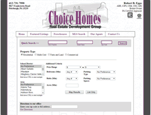 Tablet Screenshot of choicehomesonline.com